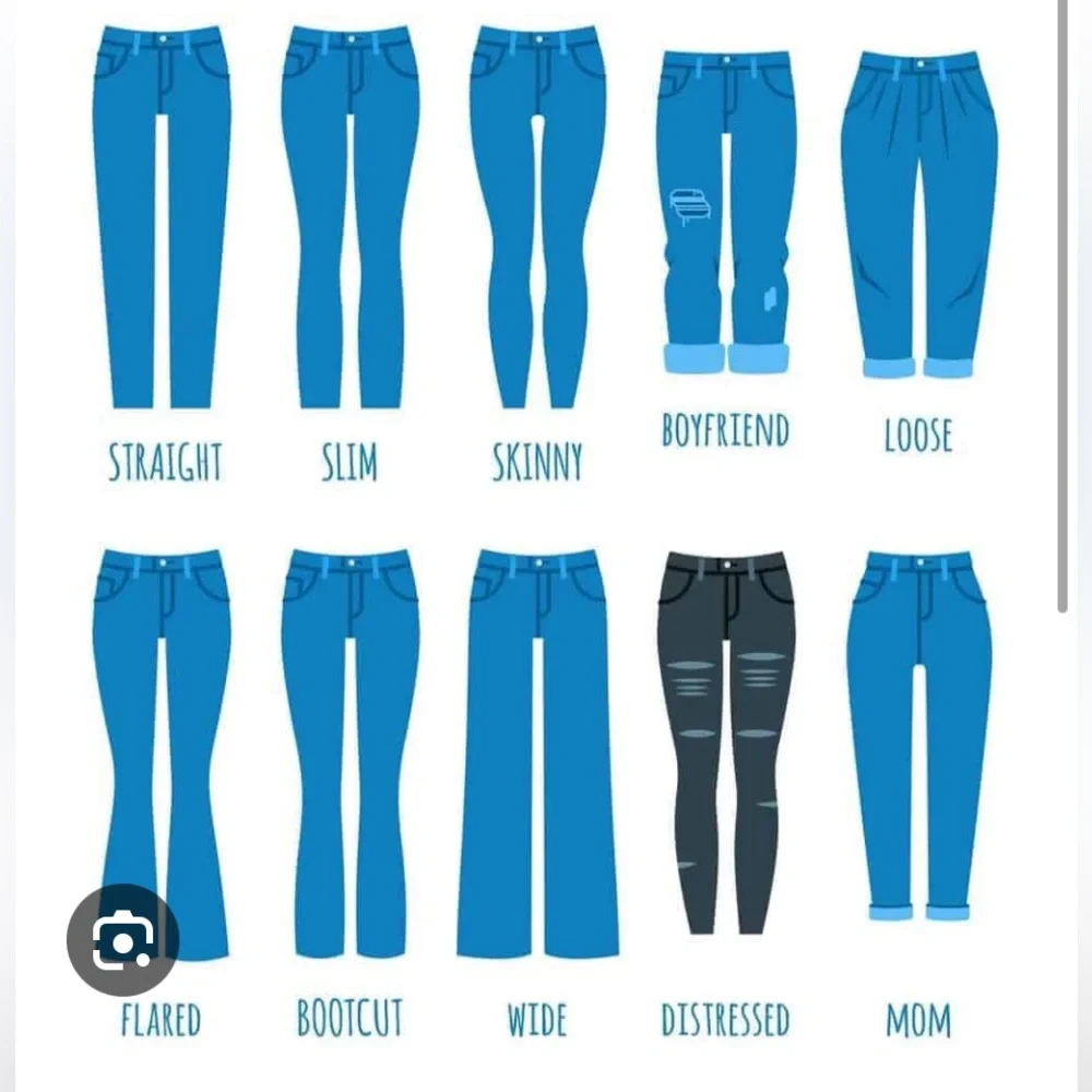 CLASSIC BLUE JEANS , DENIM, DUNGAREES BOOTCUT, CROPPED SKINNY,WIDE LEG, & FLARE